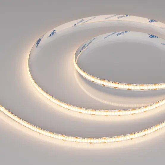 Фото #1 товара Светодиодная лента COB-X360-8mm 5V Warm3000 (5 W/m, IP20, 5m) (Arlight, -)