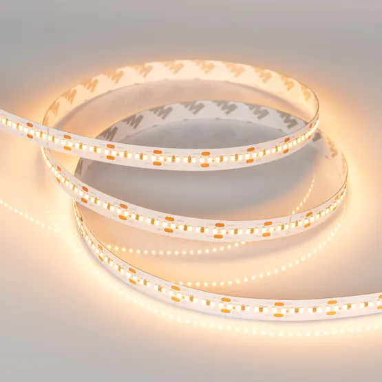 Фото #4 товара Светодиодная лента MICROLED-M300-10mm 24V Warm2700 (21.6 W/m, IP20, 2216, 5m) (Arlight, 21.6 Вт/м, IP20)
