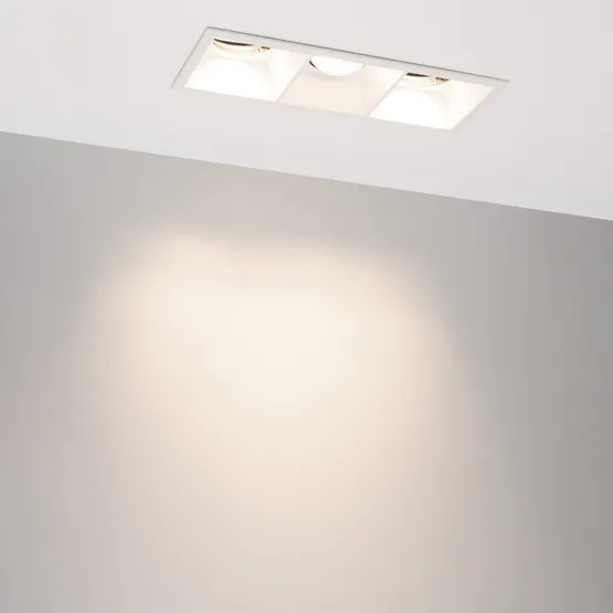 Фото #6 товара Светильник MS-FLOW-BUILT-S230x85-3x12W Day4000 (WH, 15 deg, 230V) (Arlight, IP20 Металл, 5 лет)