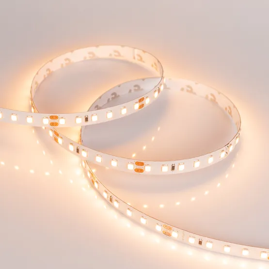 Фото #5 товара Светодиодная лента RT 2-5000 24V Warm2700 2x (2835, 600 LED, CRI98) (Arlight, 14.4 Вт/м, IP20)