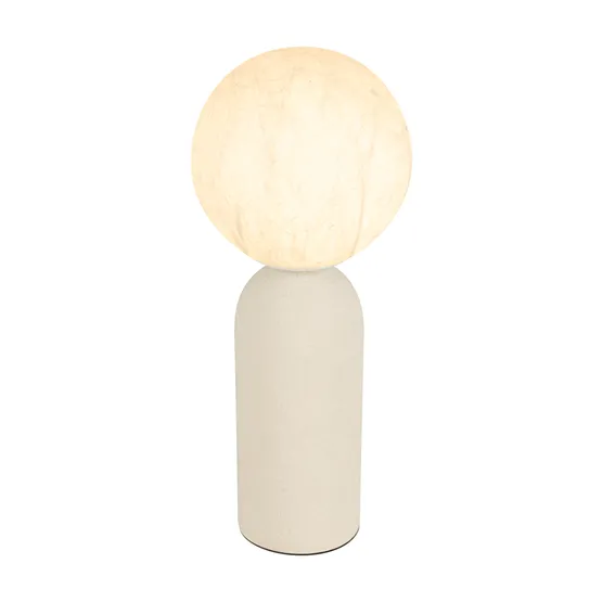 Фото #1 товара Светильник SP-SILKA-TAB-R150-6W Warm2700 (WH, 330 deg, 230V, TOUCH-DIM) (Arlight, IP20 Натуральный шелк, 3 года)