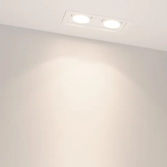 Фото #4 товара Светильник MS-VORTEX-BUILT-S170x90-2x12W Day4000 (WH-WH, 20 deg, 230V) (Arlight, IP20 Металл, 5 лет)