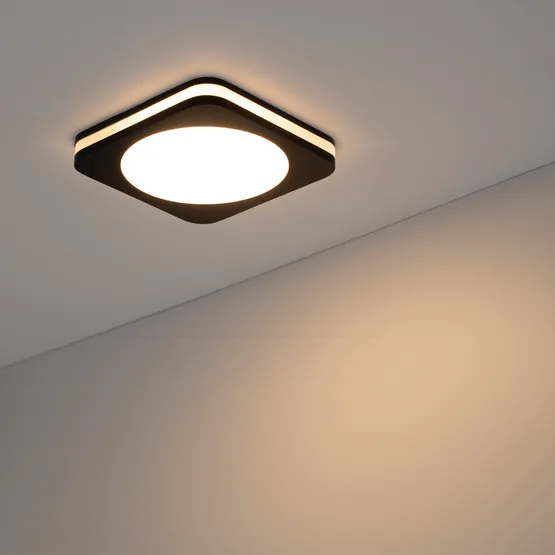 Фото #4 товара Светодиодная панель LTD-96x96SOL-BK-10W Day White (Arlight, IP44 Пластик, 3 года)