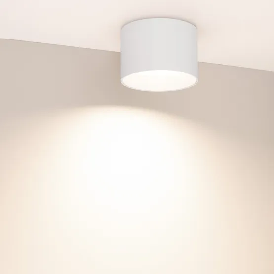 Фото #3 товара Светильник SP-BISCOTTO-R120-12W Warm3300-MIX (WH, 80 deg, 230V) (Arlight, IP54 Металл, 5 лет)