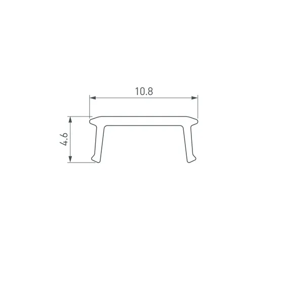 Фото #2 товара Экран SHELF-600-2000 OPAL (Arlight, Пластик)