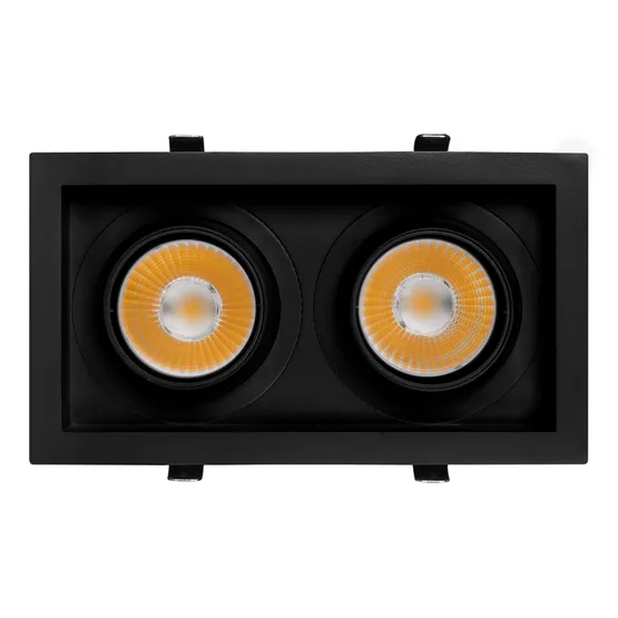 Фото #2 товара Светильник MS-VORTEX-BUILT-S250x140-2x30W Day4000 (BK-BK, 17 deg, 230V) (Arlight, IP20 Металл, 5 лет)