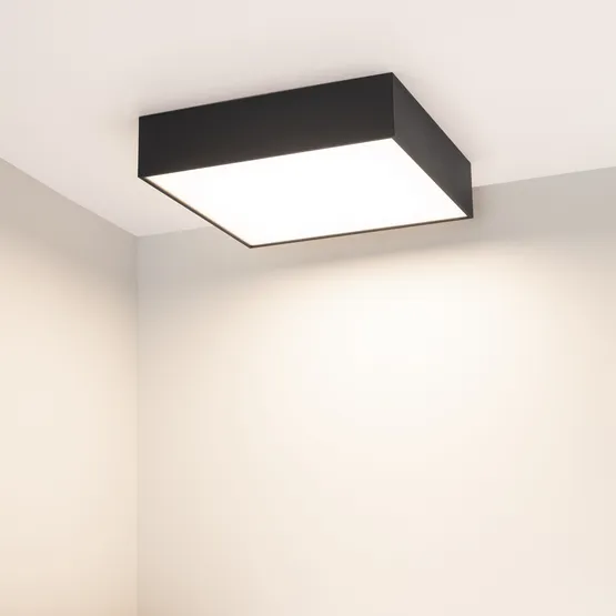 Фото #3 товара Светильник SP-QUADRO-S250x250-25W Day4000 (BK, 120 deg, 230V) (Arlight, IP40 Металл, 3 года)