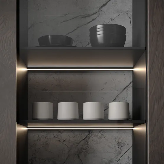 Фото #8 товара Профиль SL-MINI-SHELF-H9-2000 ANOD OLIVE GREY (Arlight, Алюминий)