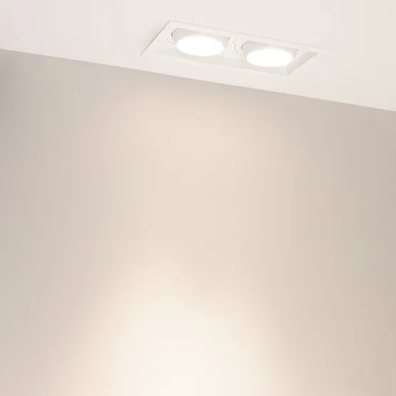 Фото #4 товара Светильник MS-VORTEX-BUILT-S250x140-2x30W Day4000 (WH-WH, 30 deg, 230V) (Arlight, IP20 Металл, 5 лет)