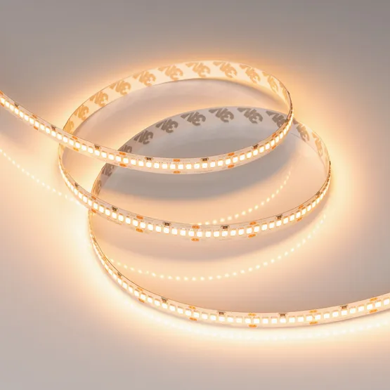 Фото #5 товара Светодиодная лента RT-A252-10mm 24V Warm2400 (11 W/m, IP20, 2835, 5m) (Arlight, 11 Вт/м, IP20)