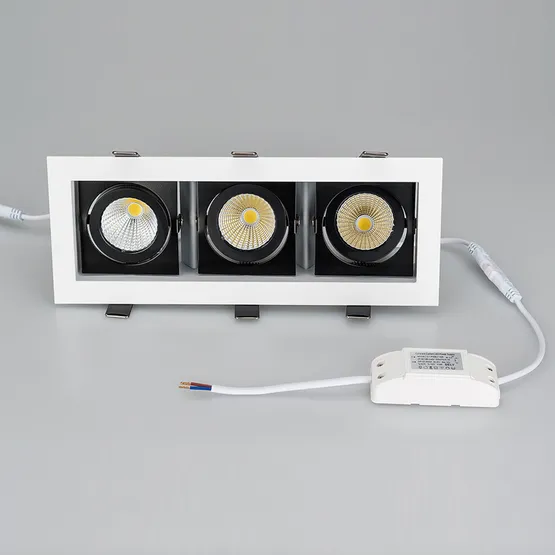 Фото #3 товара Светильник CL-KARDAN-S260x102-3x9W Warm (WH-BK, 38 deg) (Arlight, IP20 Металл, 3 года)
