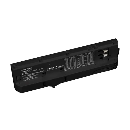 Фото товара Блок питания для трековых систем ARJ-SP-42-PFC-TRIAC-4TR-BK (42W, 9-40V, 0.3-1.05A) (Arlight, IP20 Пластик, 5 лет)