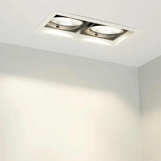 Фото #8 товара Светильник CL-KARDAN-S283x152-2x25W White6000 (WH-BK, 30 deg) (Arlight, IP20 Металл, 3 года)