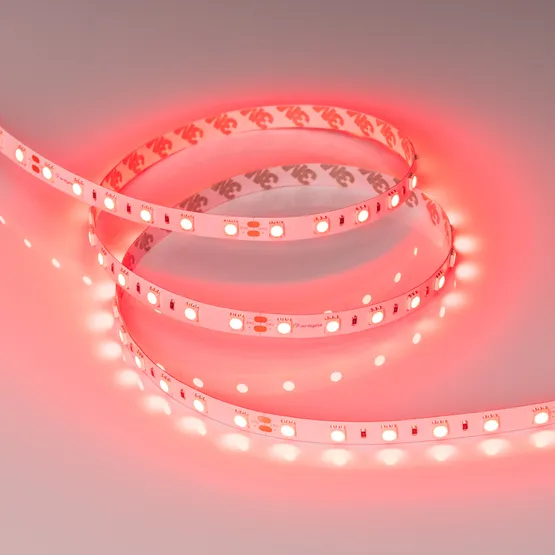 Фото #2 товара Светодиодная лента RT-B60-10mm 24V Red (14.4 W/m, IP20, 5060, 5m) (Arlight, Открытый)