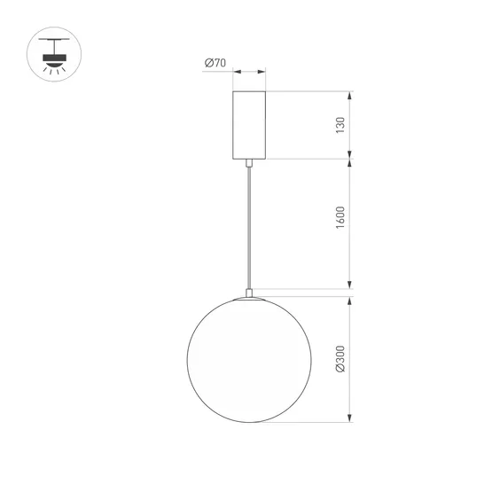 Фото #4 товара Светильник SP-SILKA-HANG-R300-7W Warm2700 (WH, 330 deg, 230V) (Arlight, IP20 Натуральный шелк, 3 года)