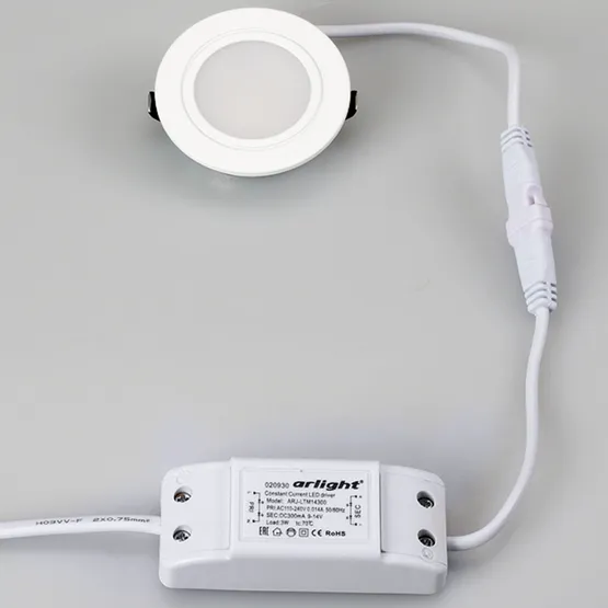 Фото #4 товара Светодиодный светильник LTM-R60WH-Frost 3W Day White 110deg (Arlight, IP40 Металл, 3 года)