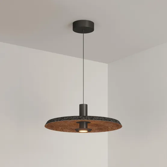 Фото #6 товара Светильник SP-KOTARO-R450-12W Warm3000 (BK-CF, 36 deg, 230V, TRIAC) (Arlight, IP20 Фетр, 3 года)