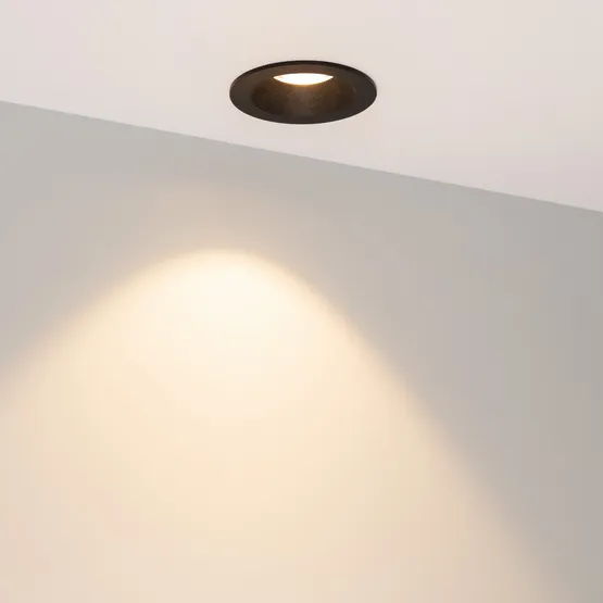 Фото #3 товара Светильник MS-ATOLL-BUILT-R86-10W Warm3000 (BK, 60 deg, 230V) (Arlight, IP54 Металл, 5 лет)