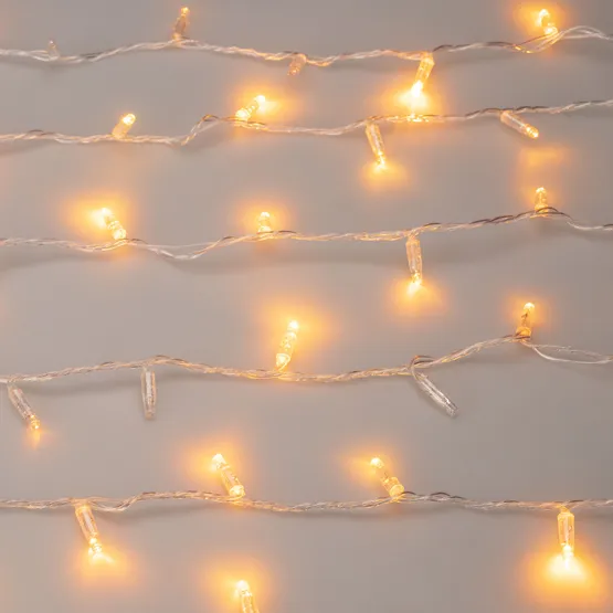 Фото #4 товара Светодиодная гирлянда ARD-STRING-CLASSIC-1000-CLEAR-100LED-PULSE Yellow (230V, 7W) (Ardecoled, IP65)