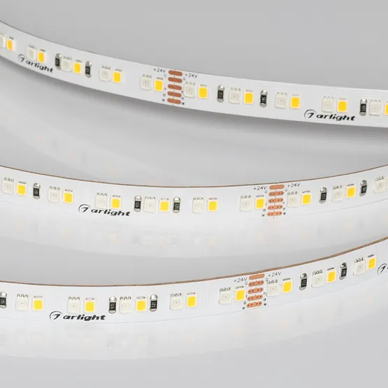Фото #2 товара Светодиодная лента RT-A168-10mm 24V RGBW-Day (20 W/m, IP20, 5m) (Arlight, высок.эфф.150 лм/Вт)