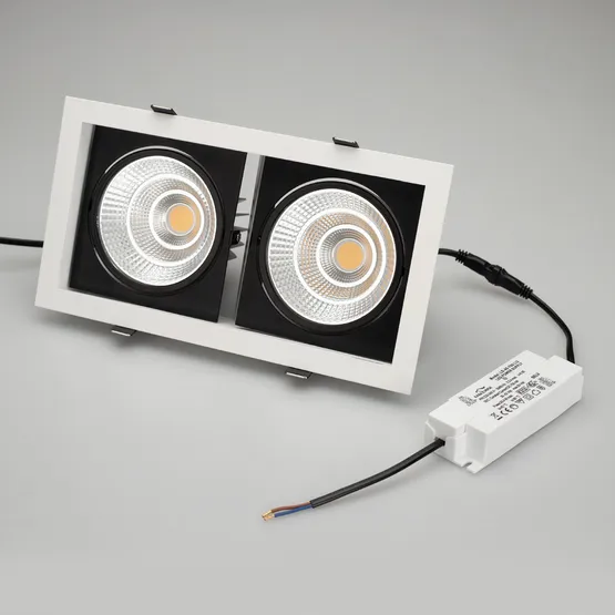 Фото #7 товара Светильник CL-KARDAN-S283x152-2x25W White6000 (WH-BK, 30 deg) (Arlight, IP20 Металл, 3 года)
