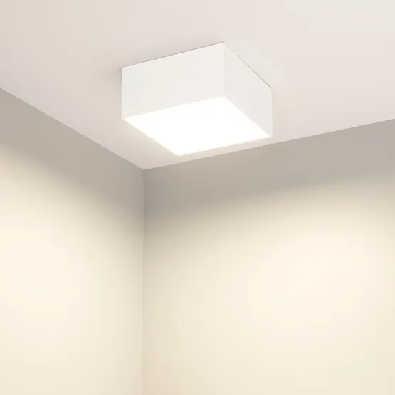 Фото #3 товара Светильник SP-QUADRO-S120x120-12W Warm3000 (WH, 120 deg, 230V) (Arlight, IP40 Металл, 3 года)