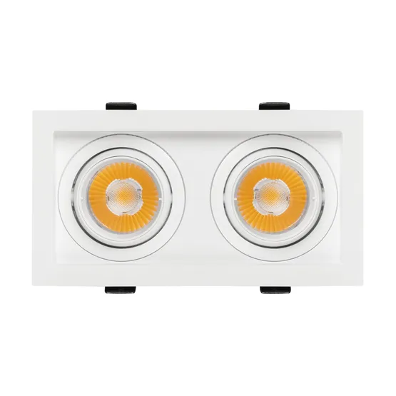 Фото #3 товара Светильник MS-VORTEX-BUILT-S170x90-2x12W Day4000 (WH-WH, 20 deg, 230V) (Arlight, IP20 Металл, 5 лет)