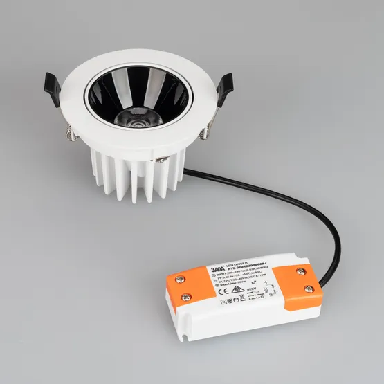 Фото #5 товара Светильник MS-FORECAST-BUILT-TURN-R102-12W Warm3000 (WH-WH, 32 deg, 230V) (Arlight, IP20 Металл, 5 лет)