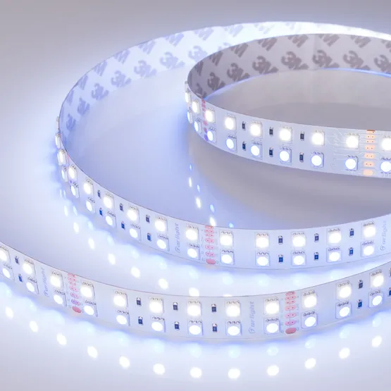 Фото #7 товара Светодиодная лента RT 2-5000 24V RGB-White 2x2 (5060, 720 LED, LUX) (Arlight, 32 Вт/м, IP20)