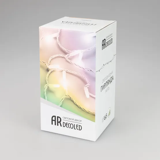 Фото #12 товара Светодиодная гирлянда ARD-STRING-CLASSIC-20000-BLACK-200LED-MILK-SYNC RGB (230V, 13W) (Ardecoled, IP65)