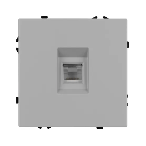 Фото #3 товара Механизм компьютерной розетки SCT-NOBE-MPC1-SFPL-IS (RJ-45, CAT6) (Arlight, Никель)
