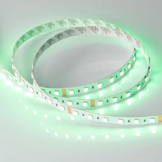 Фото #5 товара Светодиодная лента RT-B60-12mm 24V RGBW-Warm-4-in-1 (19.2 W/m, IP20, 5060, 5m) (Arlight, Открытый)