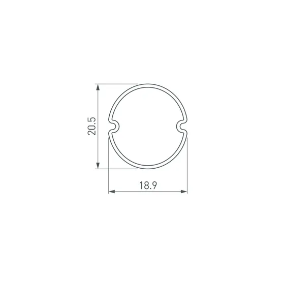 Фото #2 товара Экран ARH-ROUND-D20-DUAL-2000 OPAL (Arlight, Пластик)
