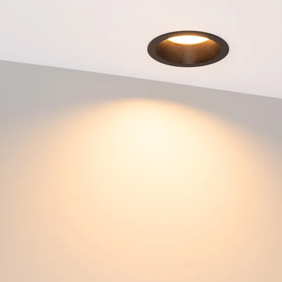 Фото #4 товара Светильник MS-DROP-BUILT-R105-14W Warm2700 (BK, 85 deg, 230V) (Arlight, IP54 Металл, 5 лет)