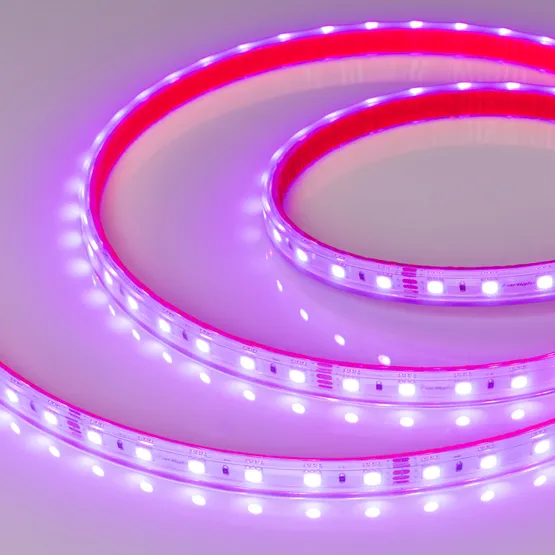 Фото #3 товара Светодиодная лента RTW 2-5000PS-50m 24V RGB 2x (5060, 60 LED/m, LUX) (Arlight, 14.4 Вт/м, IP67)