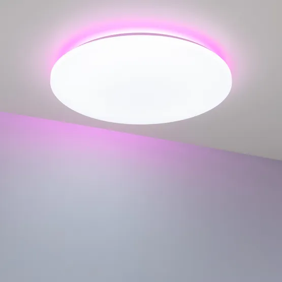 Фото #4 товара Светильник SP-FAVOR-R600-50W Day4000-MIX-RGB (WH, 100 deg, 230V, Tuya Zigbee) (Arlight, IP54 Пластик, 3 года)