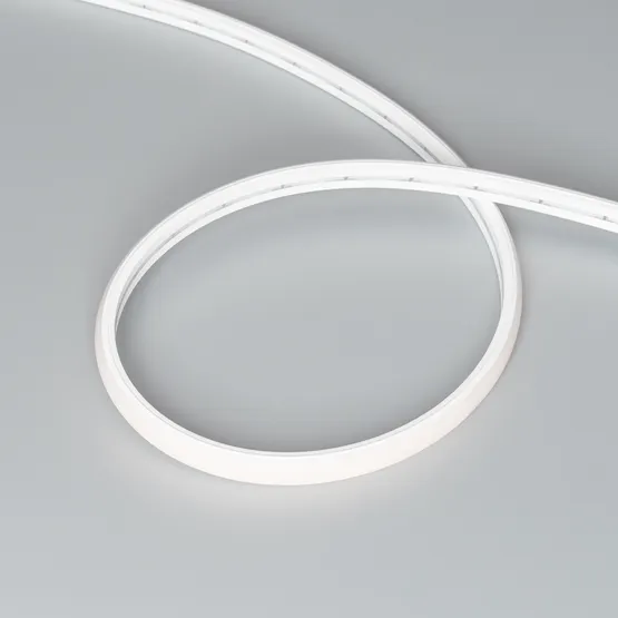 Фото #3 товара Светодиодная лента герметичная MOONLIGHT-TOP-X320-11x7mm 24V Warm2700 (10 W/m, IP65, CSP, 5m, wire x2) (Arlight, Силикон)