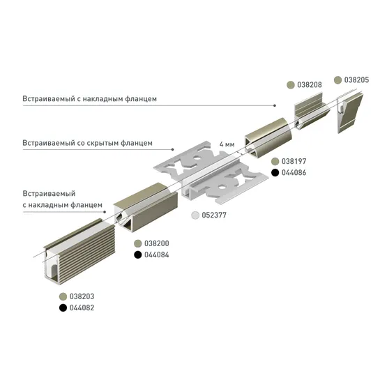 Фото #5 товара Профиль SL-MINI-6-H9-2000 ANOD OLIVE GREY (Arlight, Алюминий)