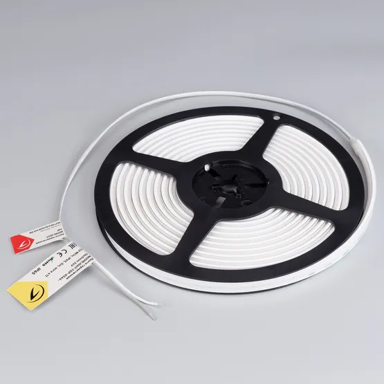 Фото #3 товара Светодиодная лента герметичная MOONLIGHT-TOP-X544-10x5mm 24V Warm2200 (10 W/m, IP65, 5m, wire x1)  (Arlight, Вывод прямой, 3 года)