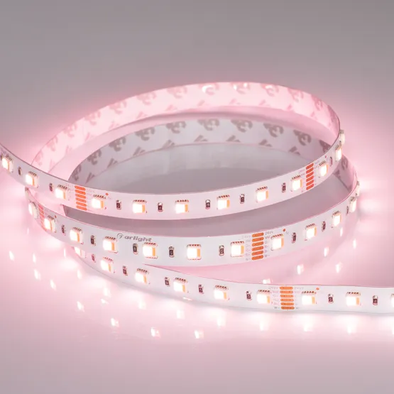 Фото #5 товара Светодиодная лента RT 2-5000 24V RGBW-MIX 12mm (5060-One, 60 LED/m, LUX) (Arlight, RGB-CCT, RGB-MIX, RGB-White MIX)