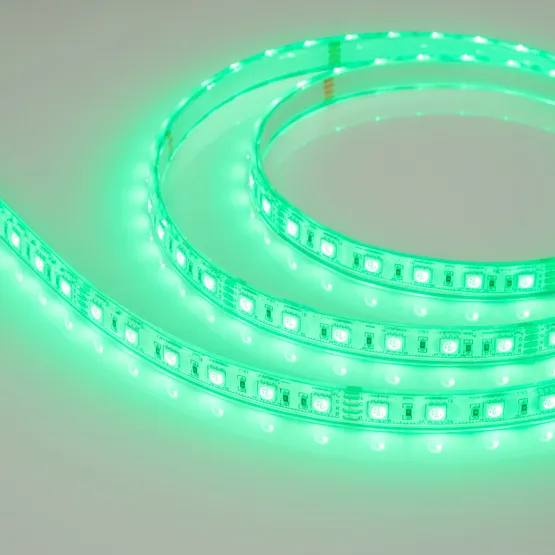 Фото #4 товара Светодиодная лента герметичная RTW-PU-B60-12.5mm 24V RGB (14.4 W/m, IP68, Wire 2m, 5m) (Arlight, -)