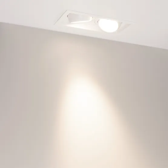 Фото #5 товара Светильник MS-VORTEX-BUILT-S250x140-2x30W Day4000 (WH-WH, 30 deg, 230V) (Arlight, IP20 Металл, 5 лет)