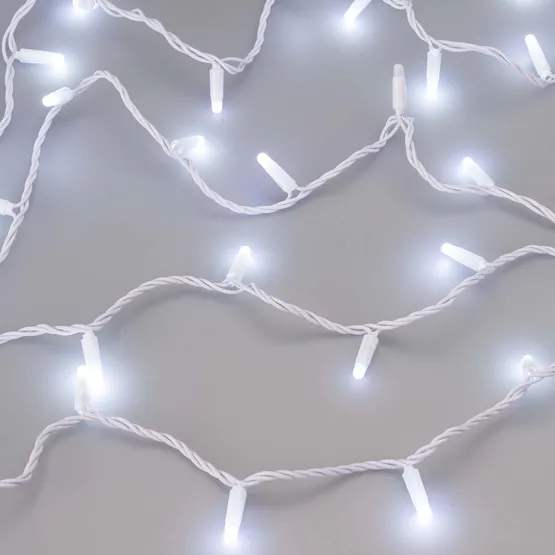 Фото #3 товара Светодиодная гирлянда ARD-STRING-CLASSIC-10000-WHITE-100LED-MILK-FLASH White (230V, 7W) (Ardecoled, IP65)