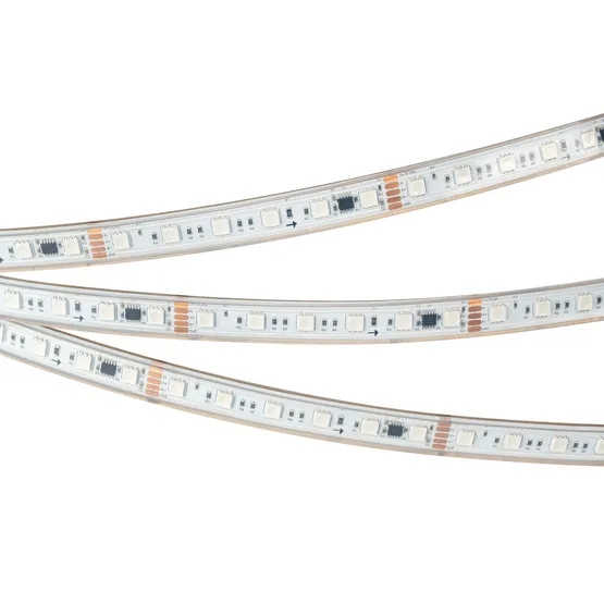 Фото #4 товара Светодиодная лента герметичная DMX-PS-B60-15mm 24V RGB-PX6 (15W/m, IP67, 5060, 5m) (Arlight, -)