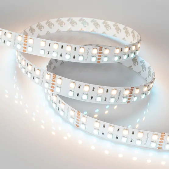 Фото #9 товара Светодиодная лента RT-B144-19mm 24V RGBW-Warm (32 W/m, IP20, 5060, 5m) (Arlight, Открытый)