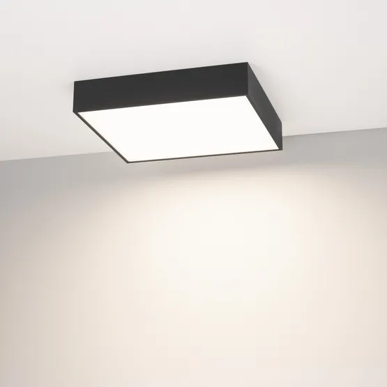 Фото #3 товара Светильник IM-QUADRO-EMERGENCY-3H-S350x350-33W Warm3000 (BK, 120 deg, 230V) (Arlight, IP40 Металл, 2 года)