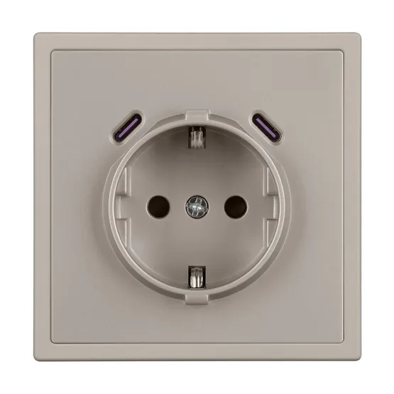 Фото #4 товара Механизм розетки с USB зарядкой SCT-NOBE-MUCC-SFPL-CA (230V, 16A) (Arlight, -)