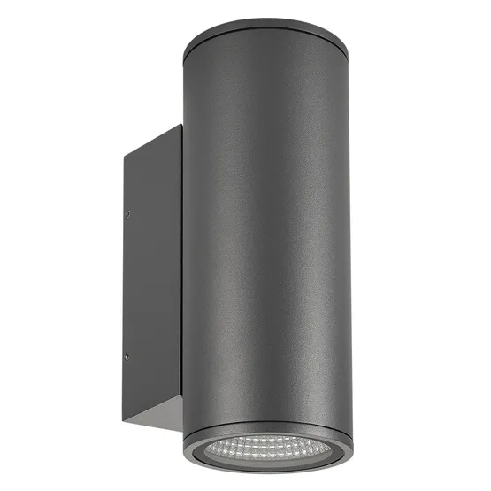 Фото #1 товара Светильник LGD-FORMA-WALL-TWIN-R90-2x12W Day4000 (GR, 44 deg, 230V) (Arlight, IP54 Металл, 3 года)