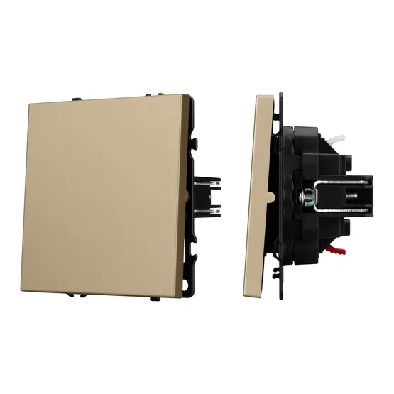 Фото #1 товара Механизм звонкового выключателя SWT-NOBE-MKR1-SFPL-L-GD (230V, 10A) (Arlight, Золотой песок)