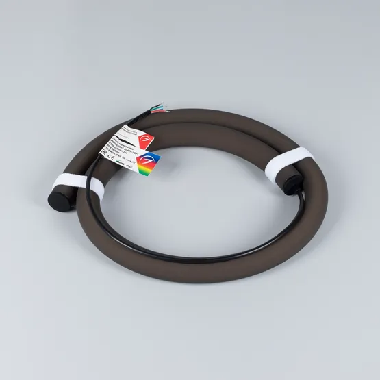 Фото #5 товара Светодиодная лента герметичная MOONLIGHT-BLACK-TOP-G280-D25mm 24V RGB 360deg (14.4 W/m, IP65, 1m, wire x1) (Arlight, Вывод прямой, 3 года)